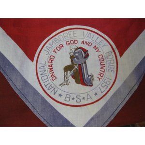 Original 1957 National Jamboree Valley Forge BSA Neckerchief Boy Scout
